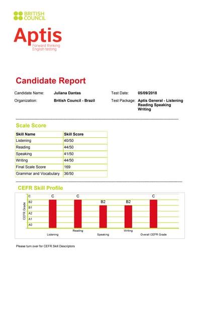 check aptis result